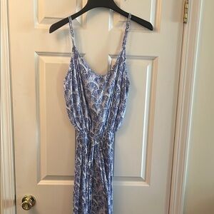 Tiare Hawaii Blue and White Seashell Dress